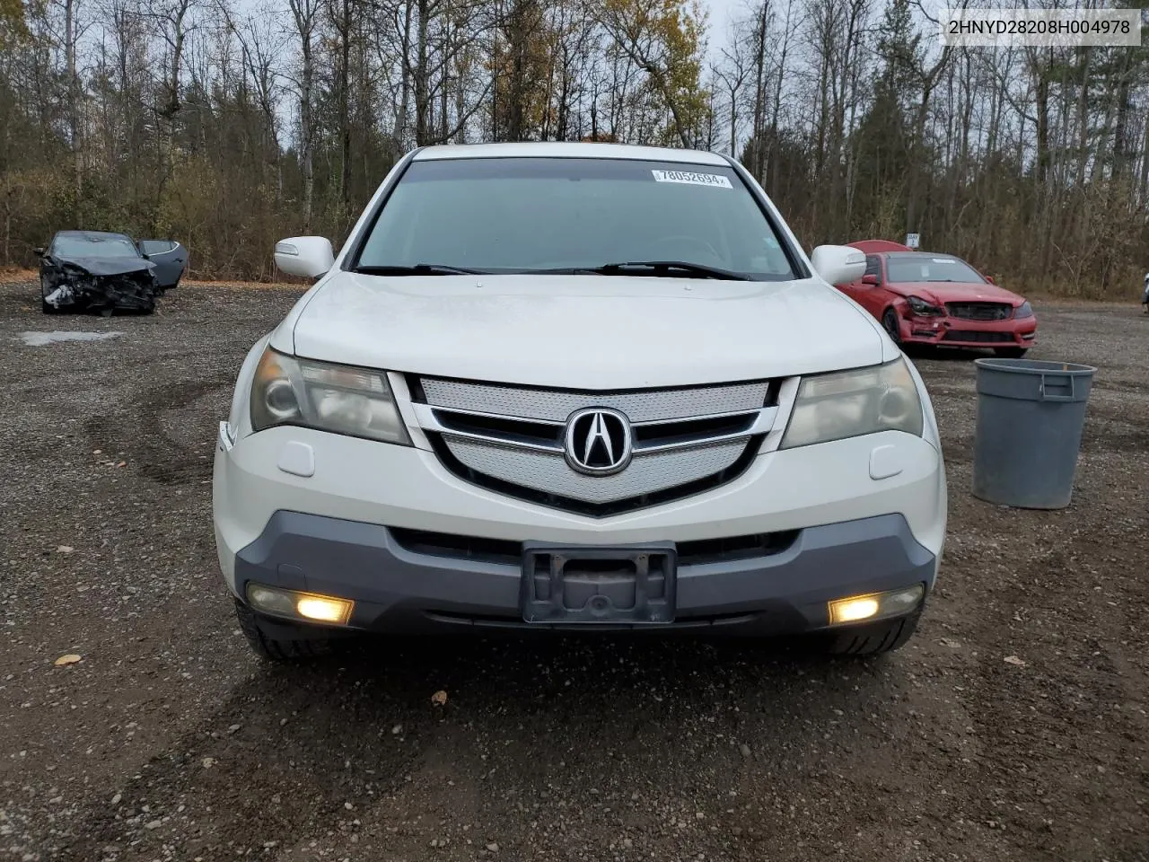 2008 Acura Mdx VIN: 2HNYD28208H004978 Lot: 78052694