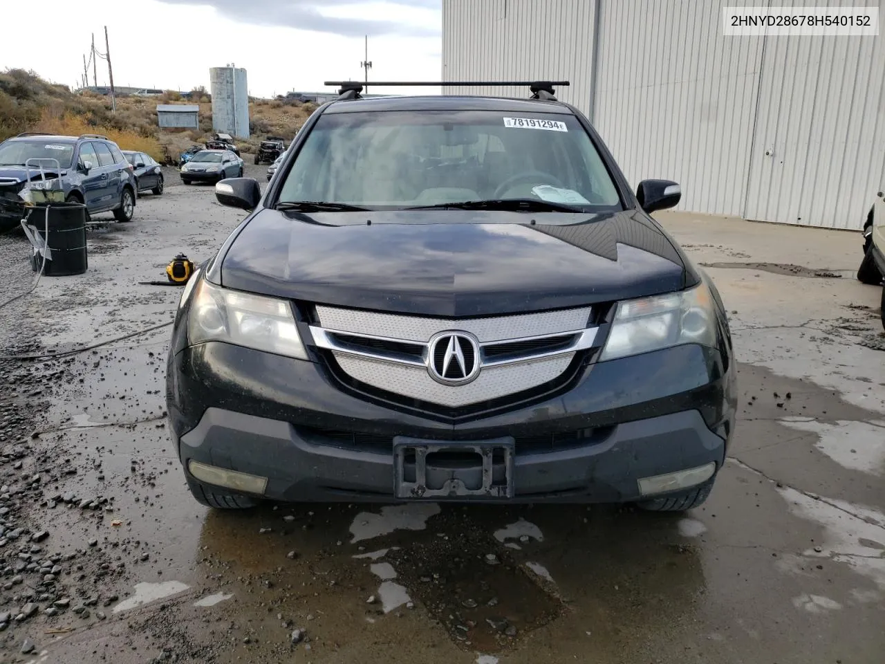 2008 Acura Mdx Technology VIN: 2HNYD28678H540152 Lot: 78191294