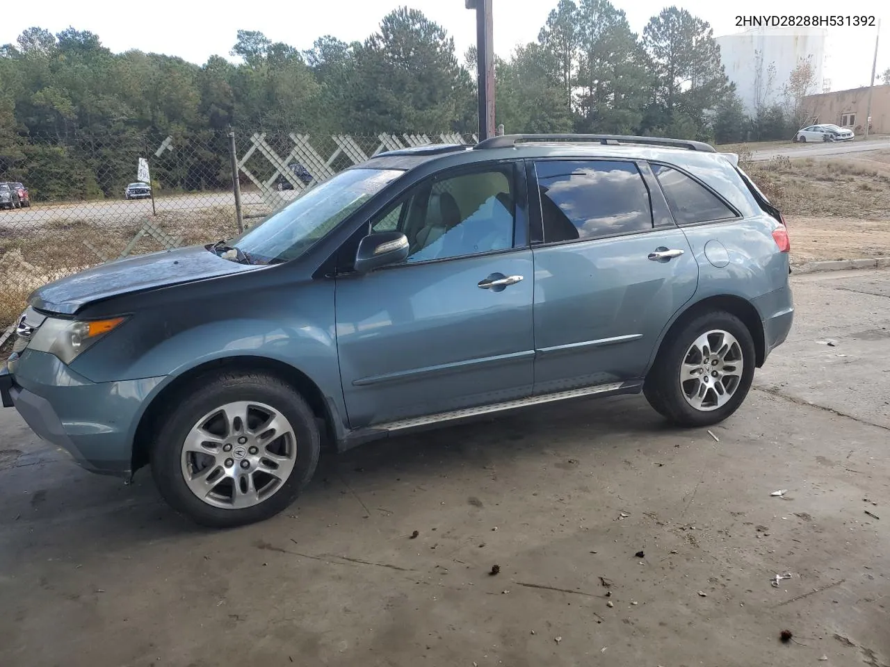 2008 Acura Mdx VIN: 2HNYD28288H531392 Lot: 78530674