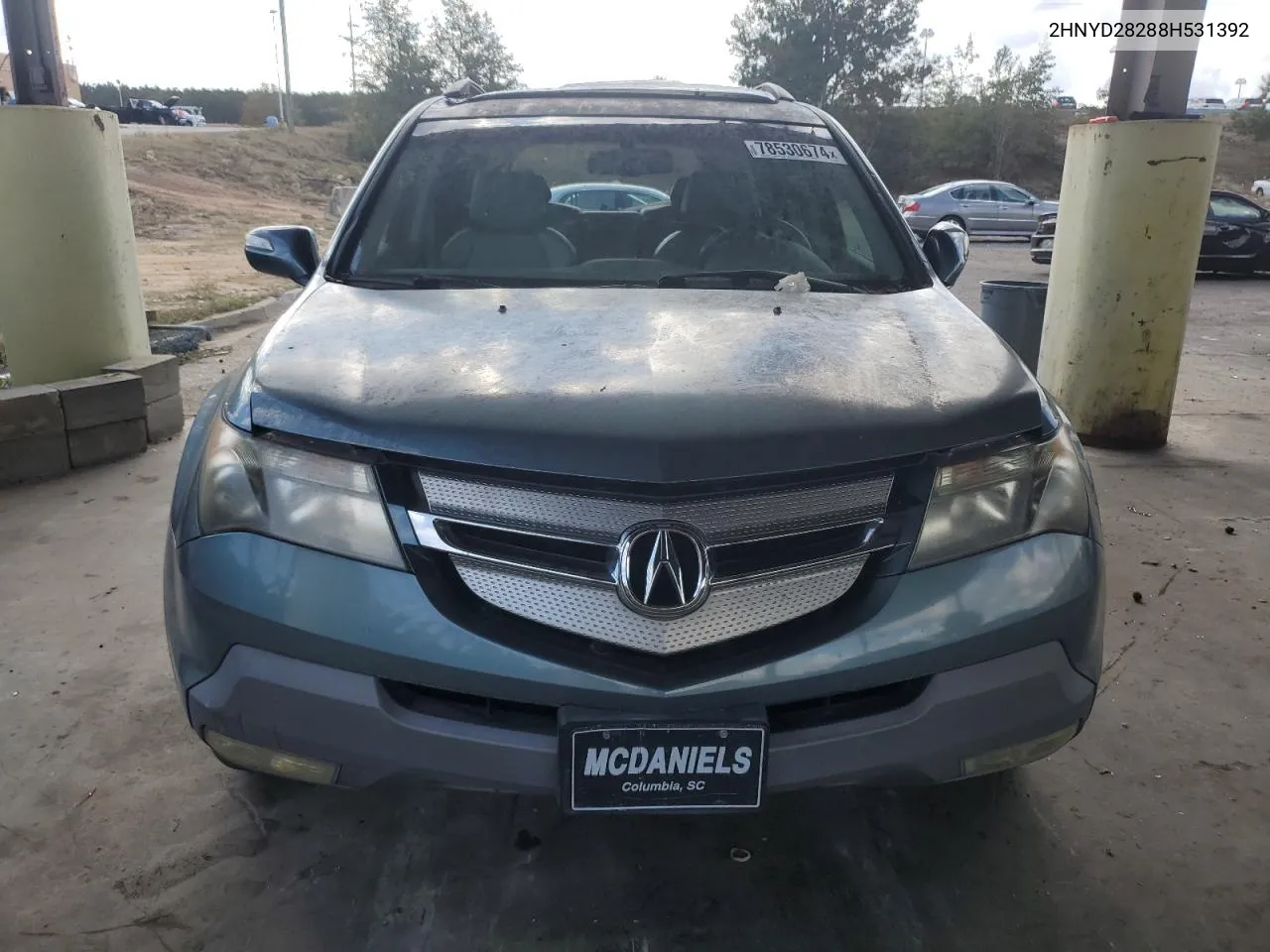 2008 Acura Mdx VIN: 2HNYD28288H531392 Lot: 78530674