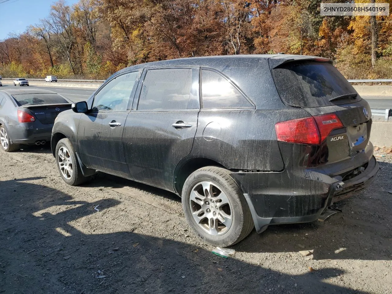 2008 Acura Mdx Technology VIN: 2HNYD28608H540199 Lot: 78852704