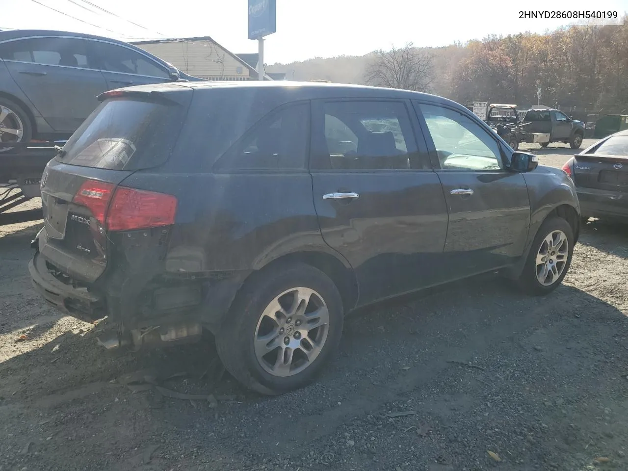 2008 Acura Mdx Technology VIN: 2HNYD28608H540199 Lot: 78852704