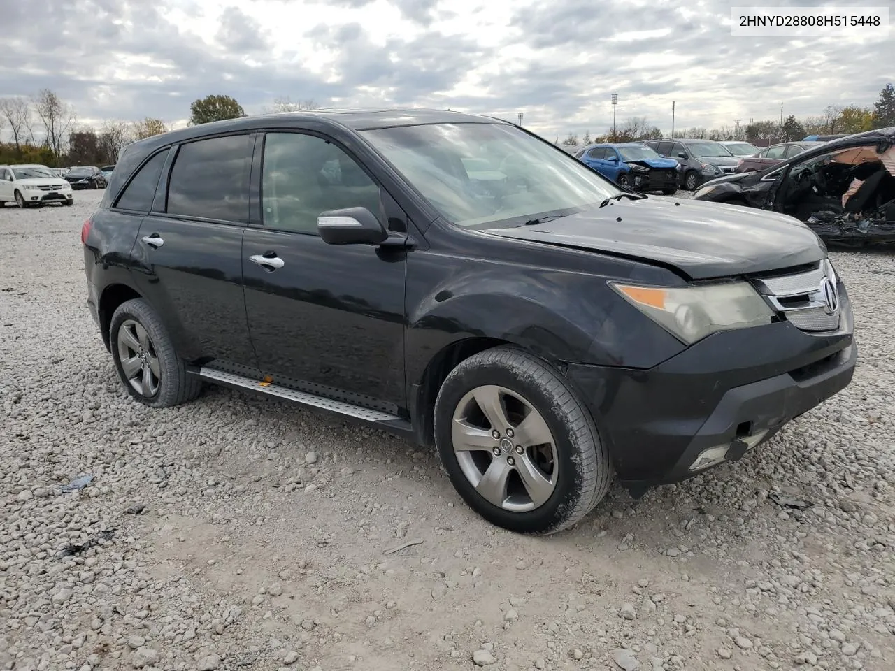 2008 Acura Mdx Sport VIN: 2HNYD28808H515448 Lot: 78899894