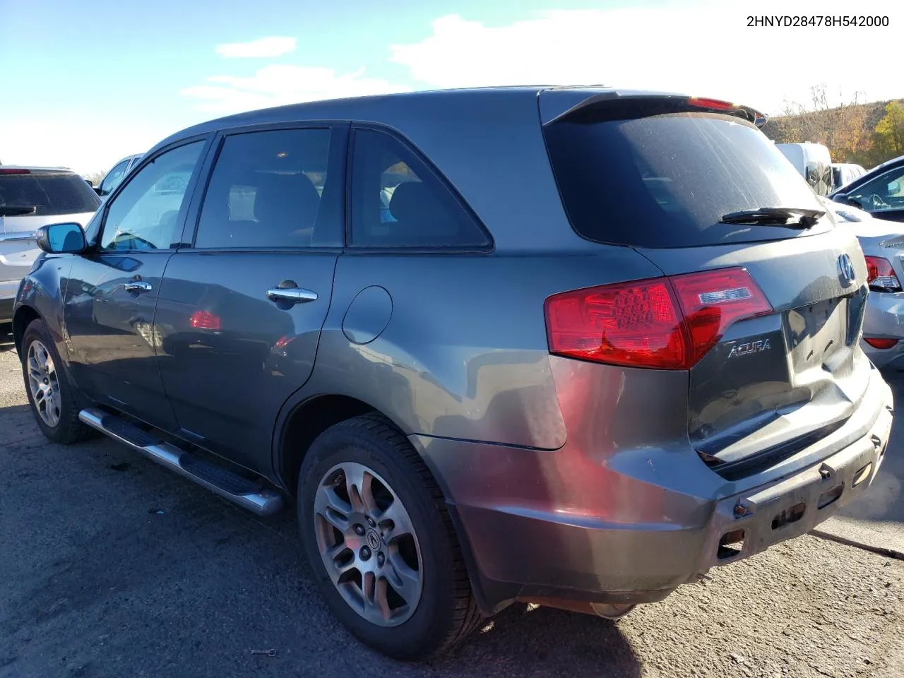 2008 Acura Mdx Technology VIN: 2HNYD28478H542000 Lot: 79108064