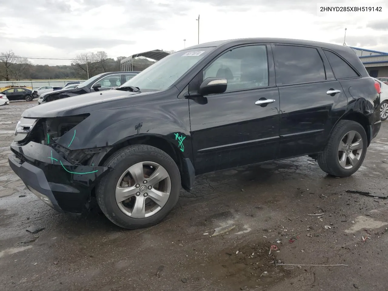 2008 Acura Mdx Sport VIN: 2HNYD285X8H519142 Lot: 79141434