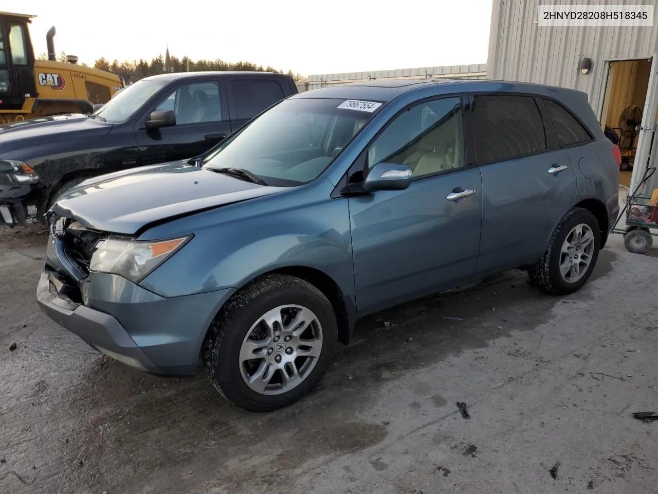 2008 Acura Mdx VIN: 2HNYD28208H518345 Lot: 79667554