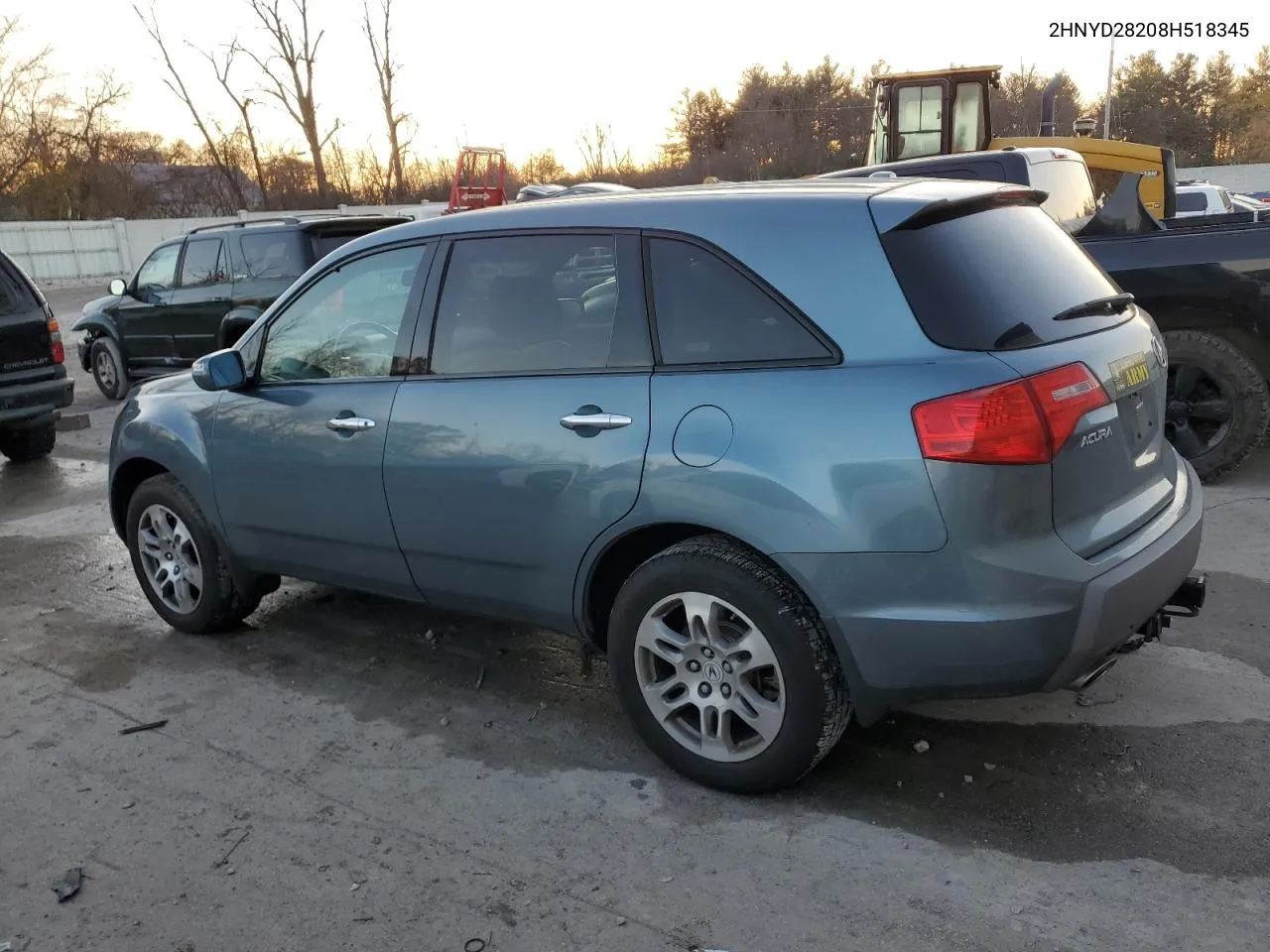 2008 Acura Mdx VIN: 2HNYD28208H518345 Lot: 79667554