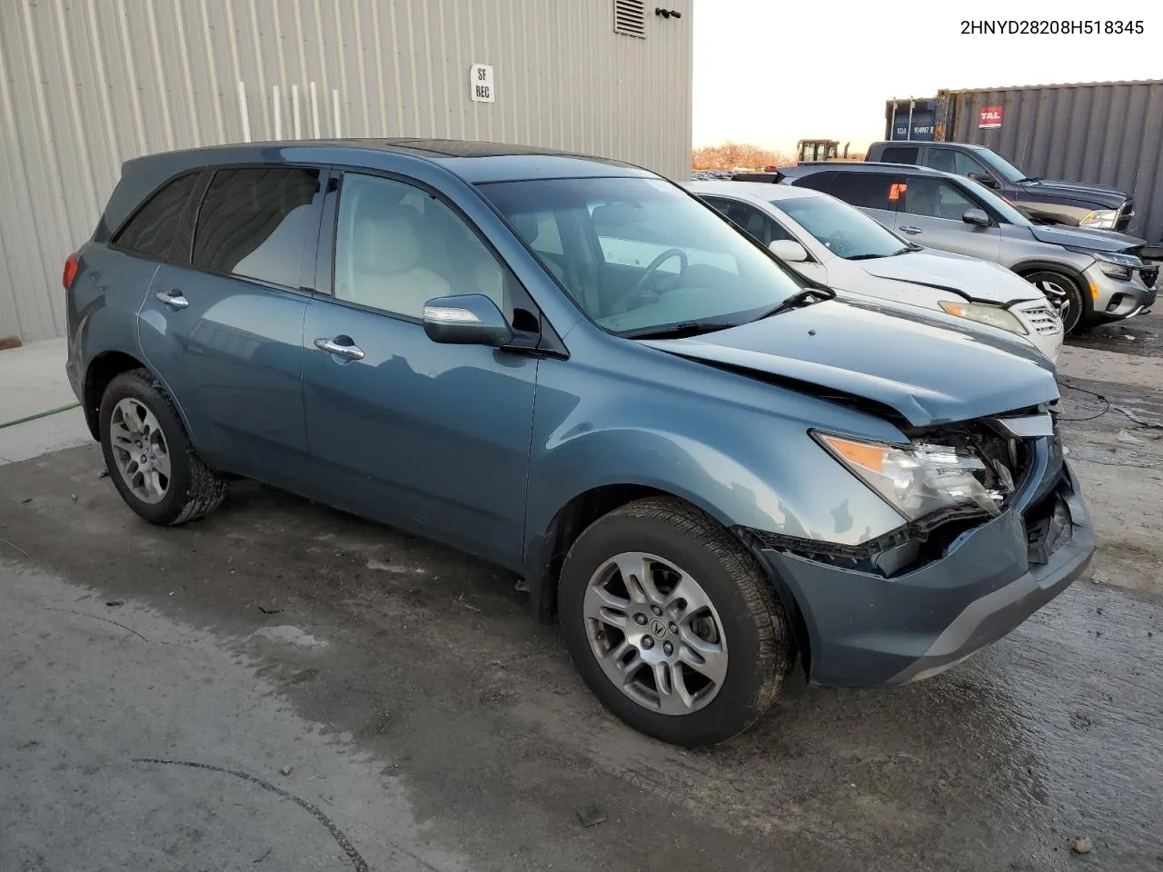 2008 Acura Mdx VIN: 2HNYD28208H518345 Lot: 79667554