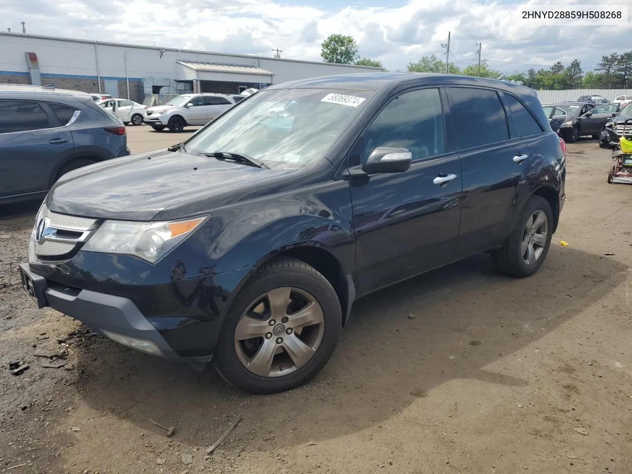 2009 Acura Mdx Sport VIN: 2HNYD28859H508268 Lot: 58069374