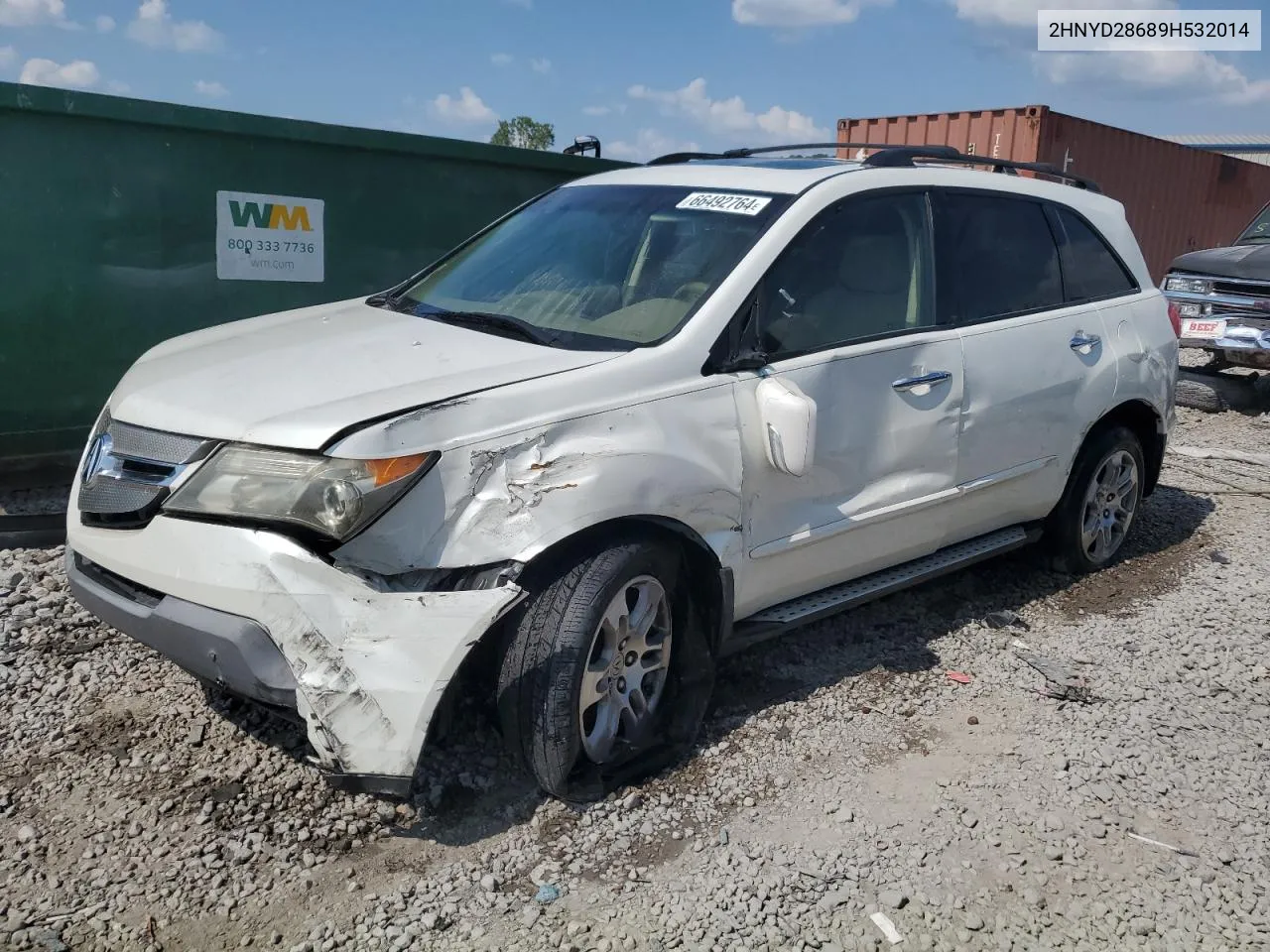 2009 Acura Mdx Technology VIN: 2HNYD28689H532014 Lot: 66492764