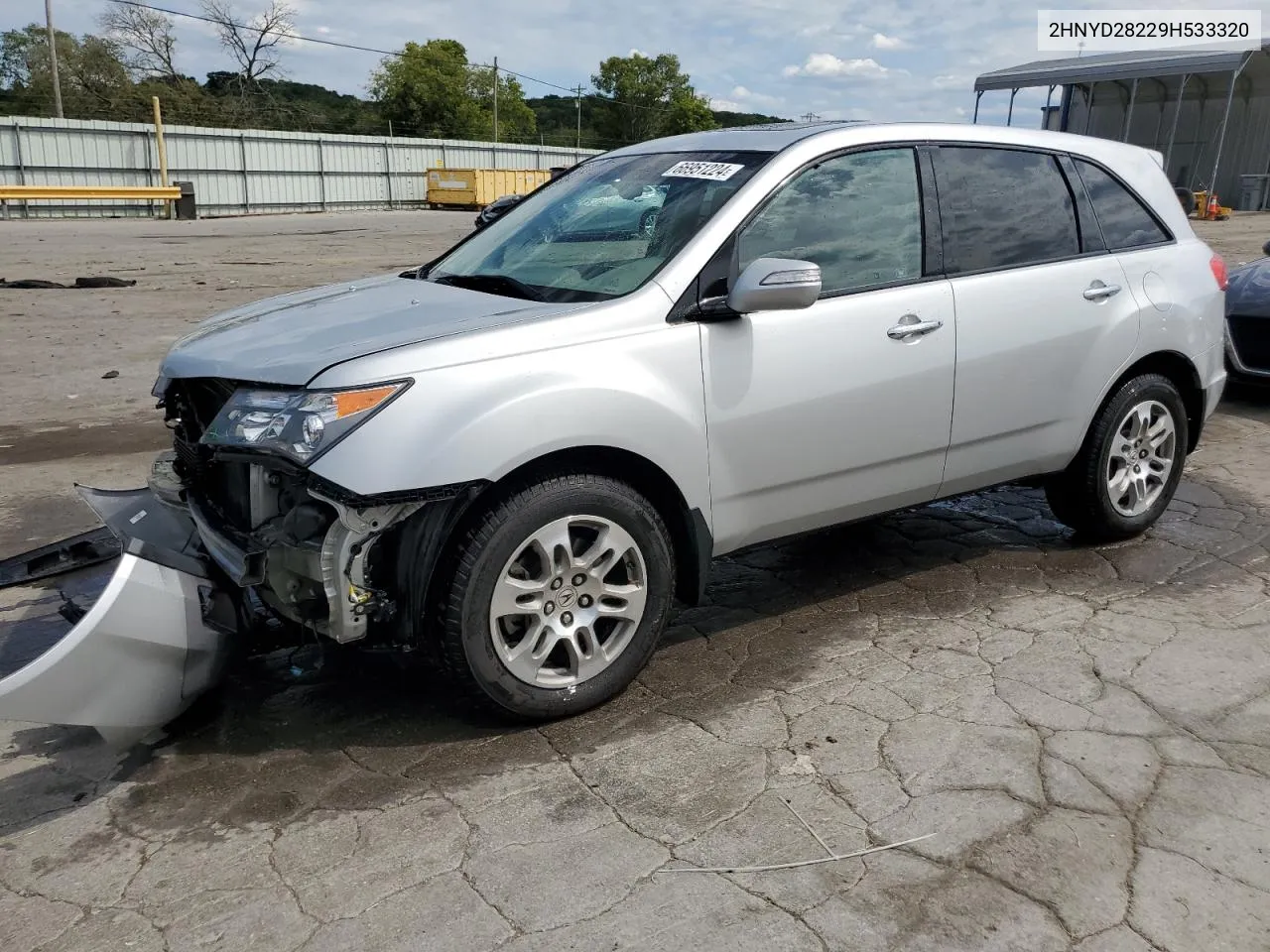 2009 Acura Mdx VIN: 2HNYD28229H533320 Lot: 66951224