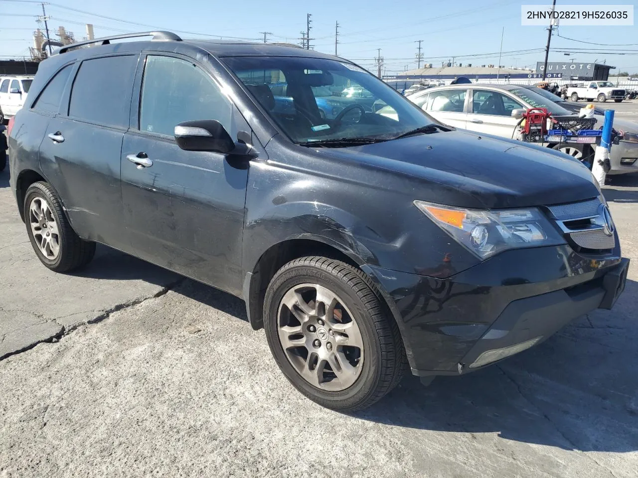 2009 Acura Mdx VIN: 2HNYD28219H526035 Lot: 67161974