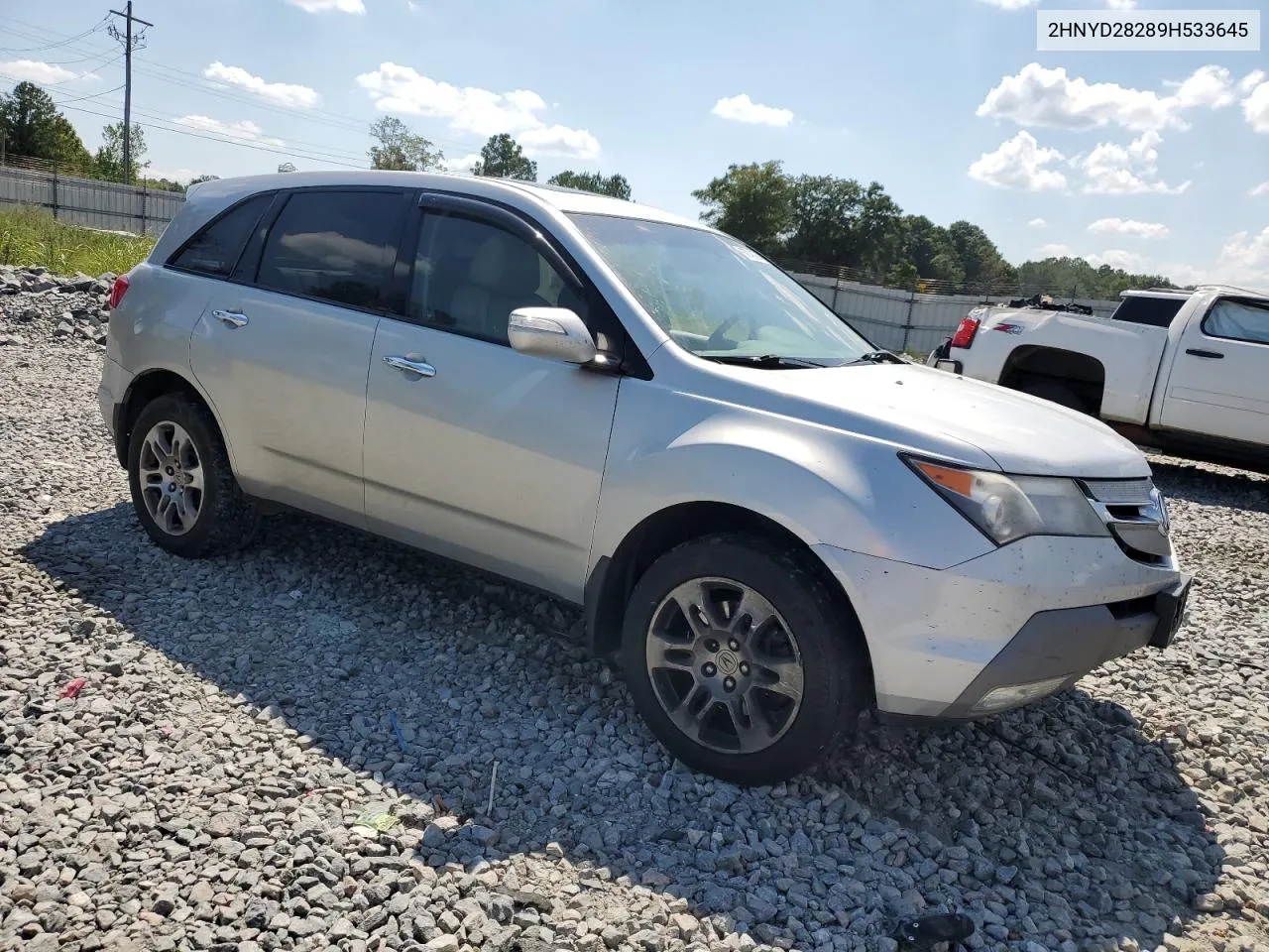 2009 Acura Mdx VIN: 2HNYD28289H533645 Lot: 67738064