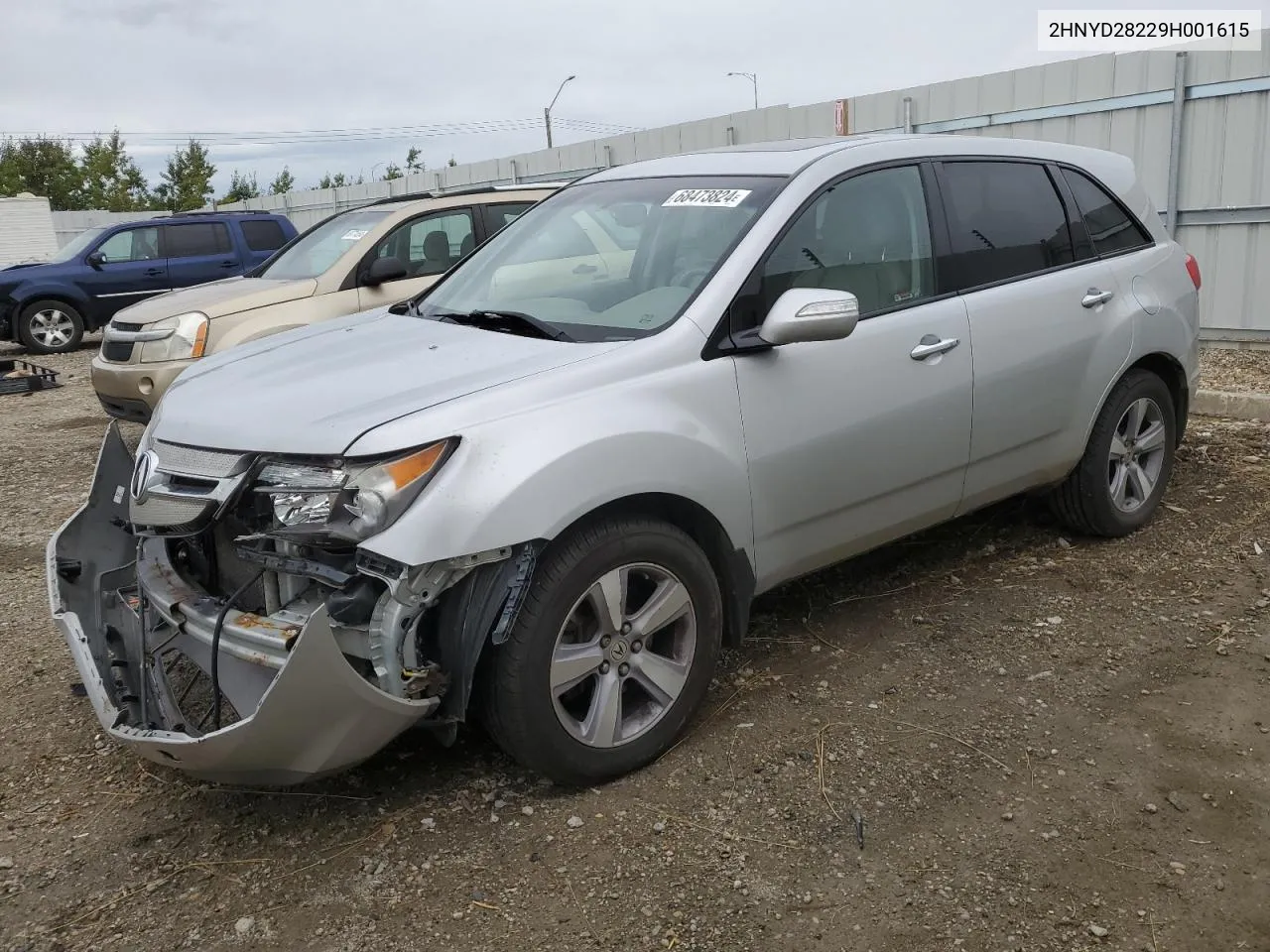 2009 Acura Mdx VIN: 2HNYD28229H001615 Lot: 68473824