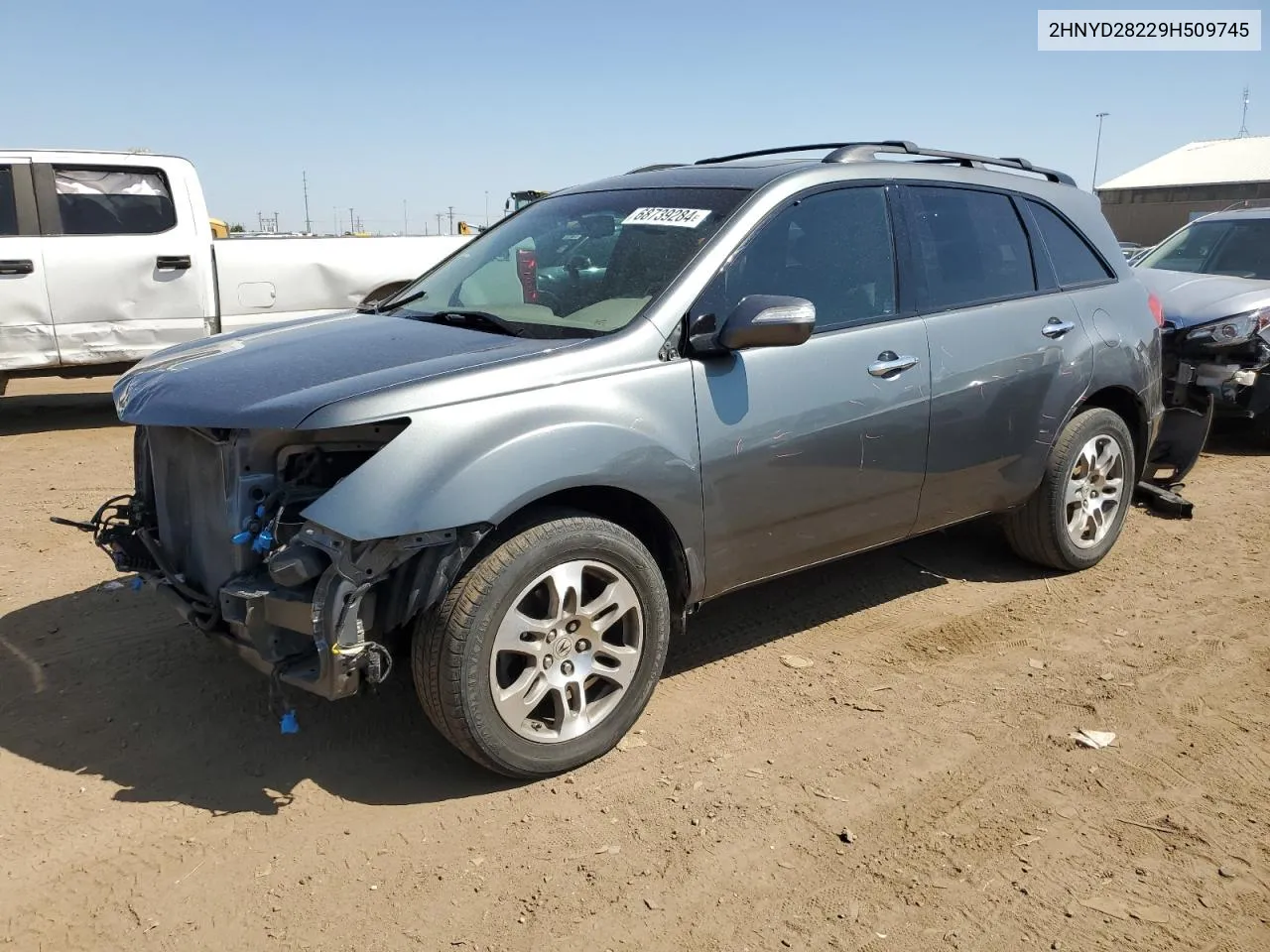 2009 Acura Mdx VIN: 2HNYD28229H509745 Lot: 68739284