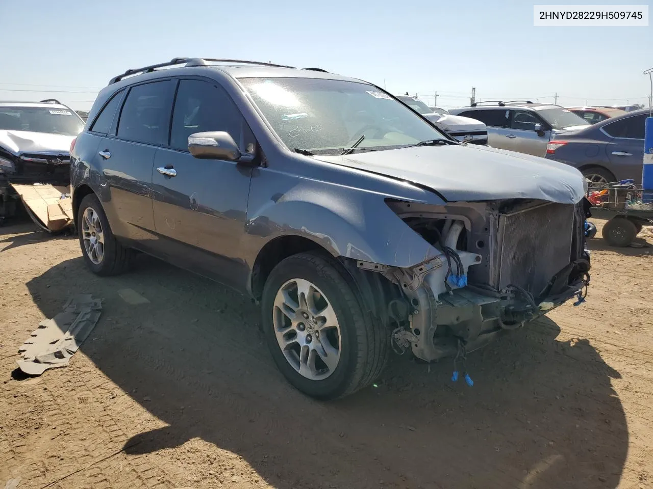 2009 Acura Mdx VIN: 2HNYD28229H509745 Lot: 68739284