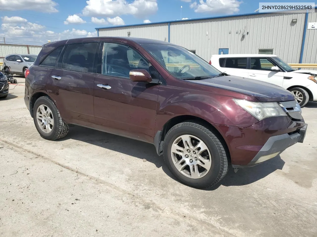 2009 Acura Mdx Technology VIN: 2HNYD28629H532543 Lot: 68859104