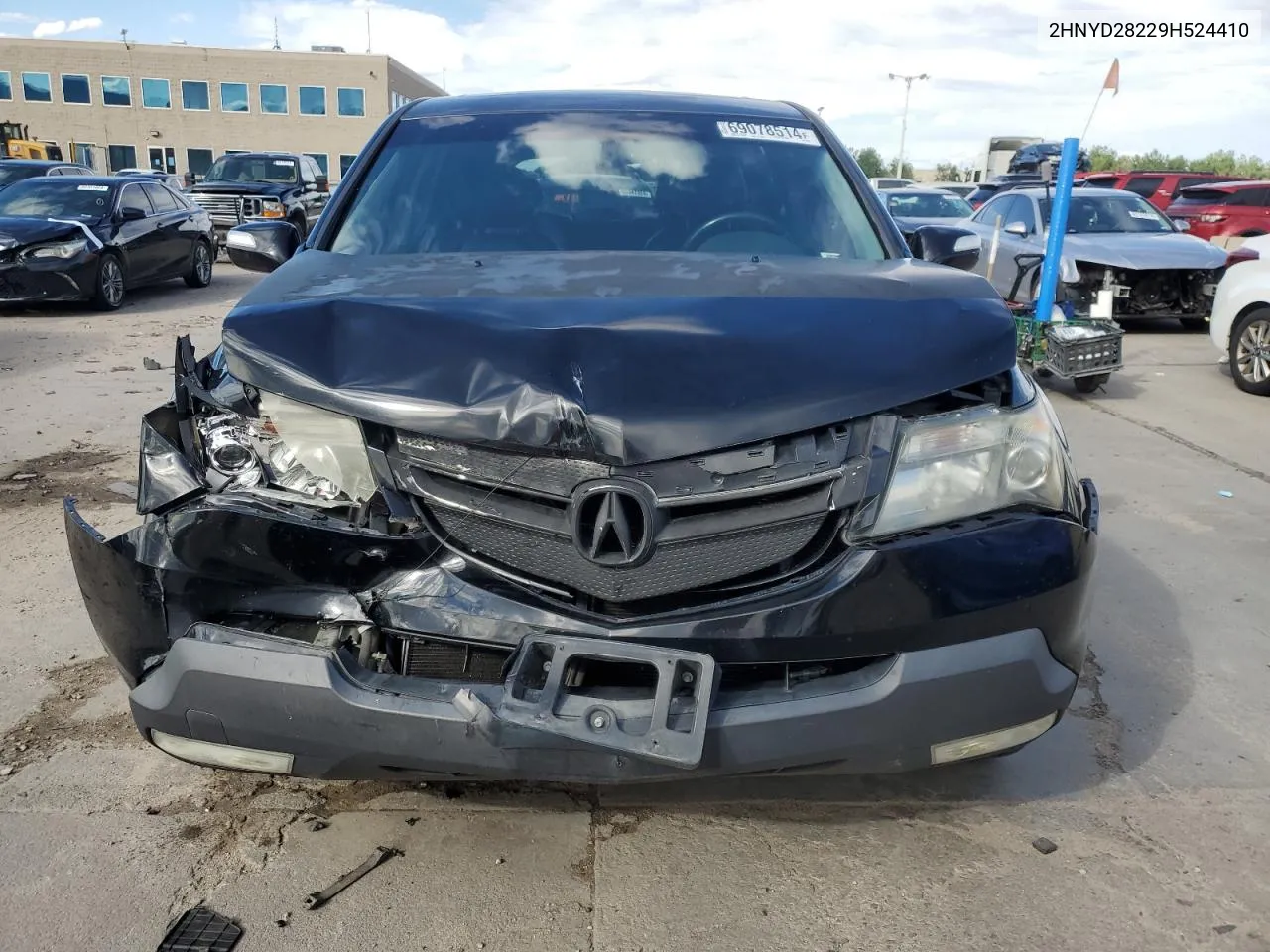 2009 Acura Mdx VIN: 2HNYD28229H524410 Lot: 69078514