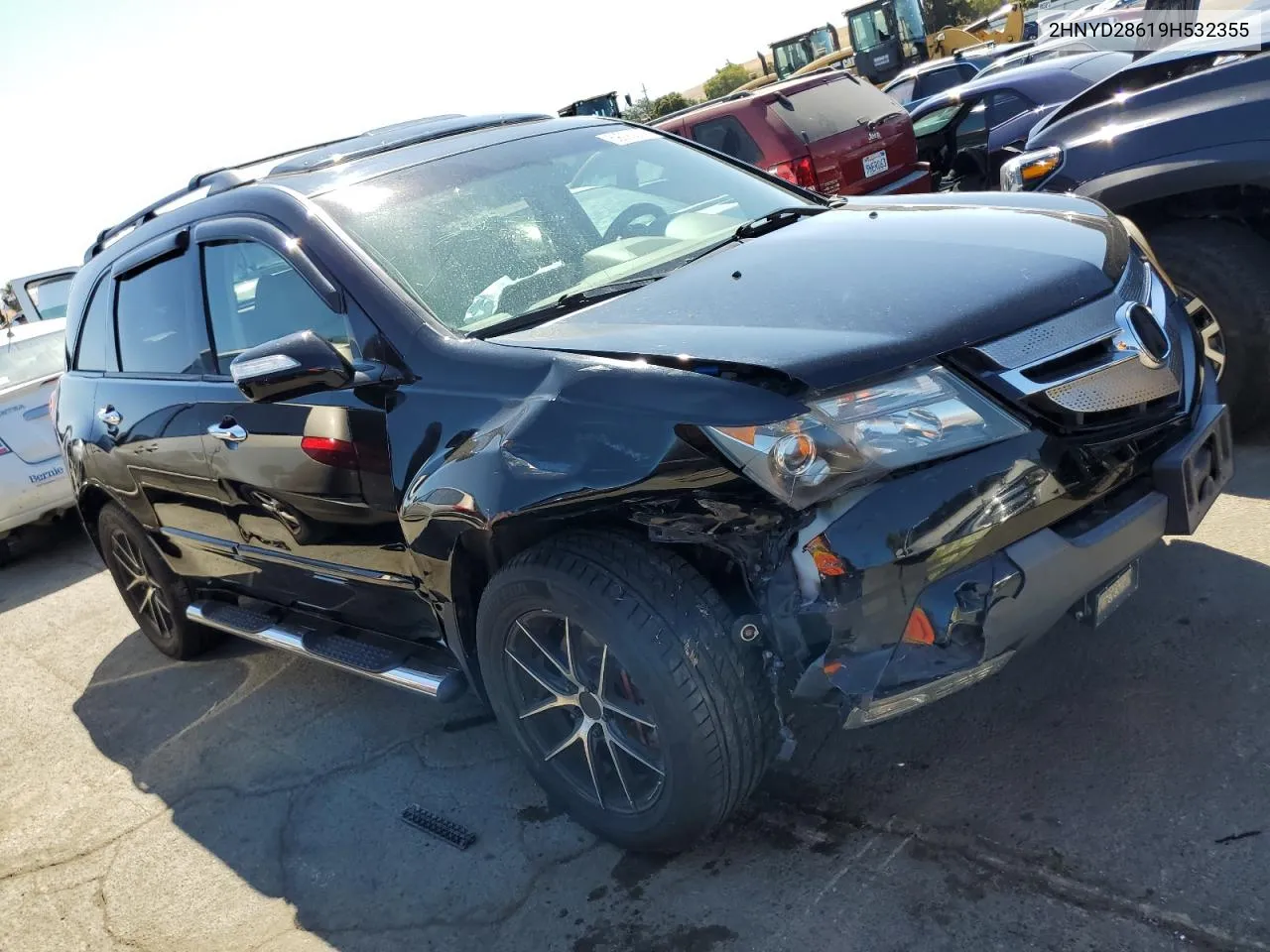 2009 Acura Mdx Technology VIN: 2HNYD28619H532355 Lot: 69090254