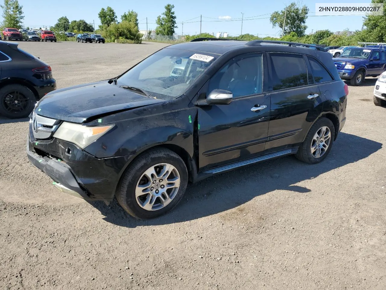 2009 Acura Mdx Sport VIN: 2HNYD28809H000287 Lot: 69399104