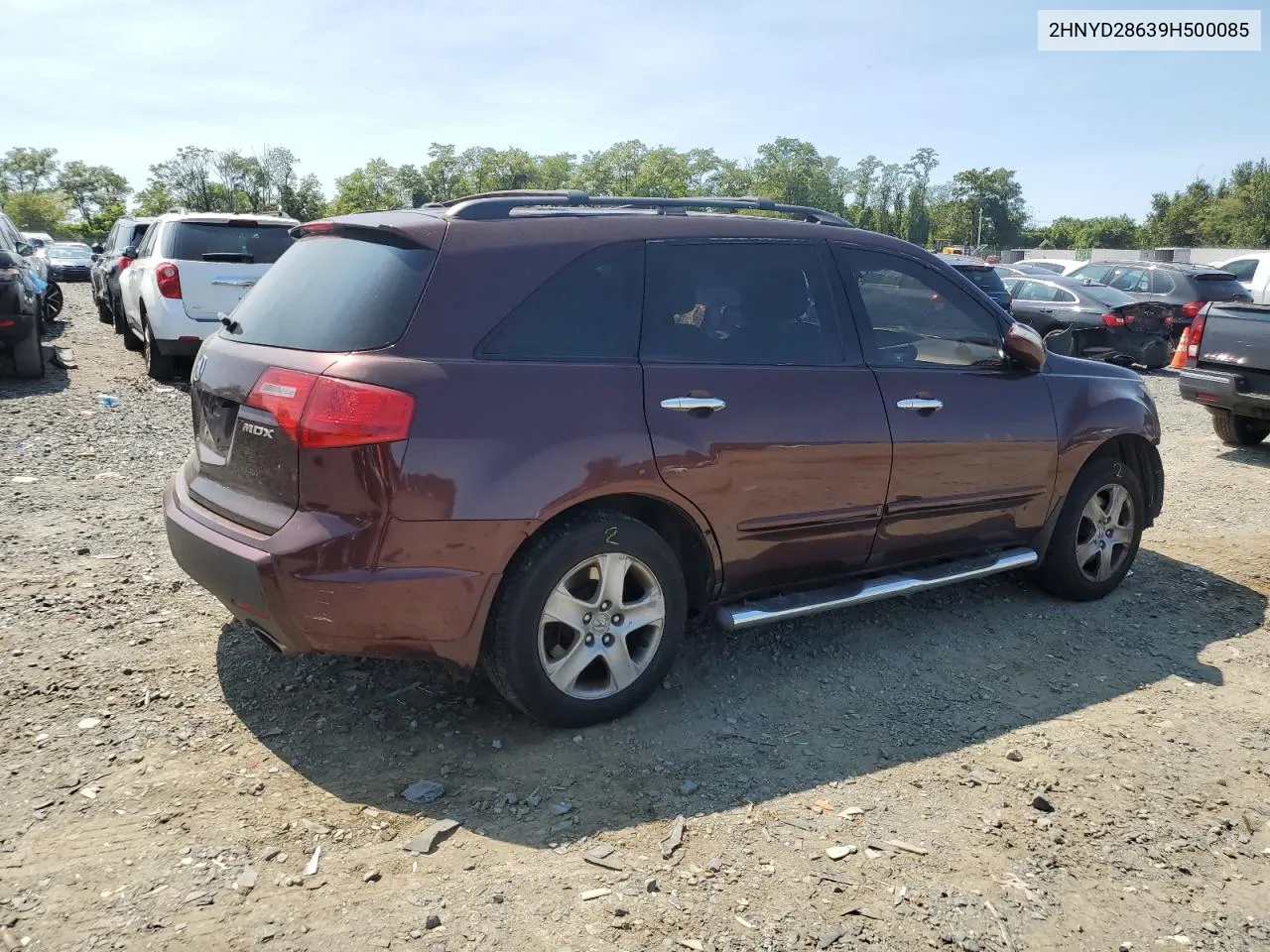 2009 Acura Mdx Technology VIN: 2HNYD28639H500085 Lot: 70022324