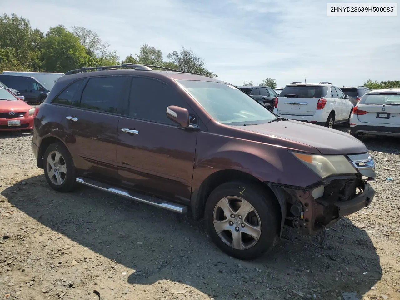 2009 Acura Mdx Technology VIN: 2HNYD28639H500085 Lot: 70022324