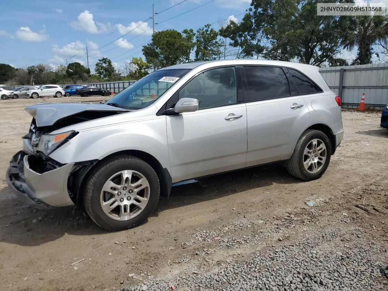 2009 Acura Mdx Technology VIN: 2HNYD28609H513568 Lot: 70529554