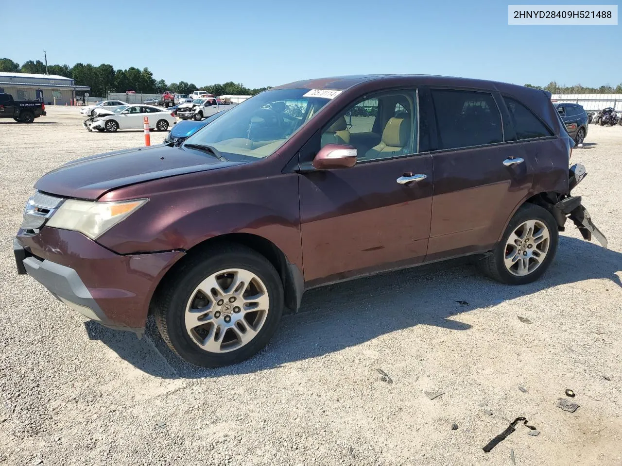 2009 Acura Mdx Technology VIN: 2HNYD28409H521488 Lot: 70570114