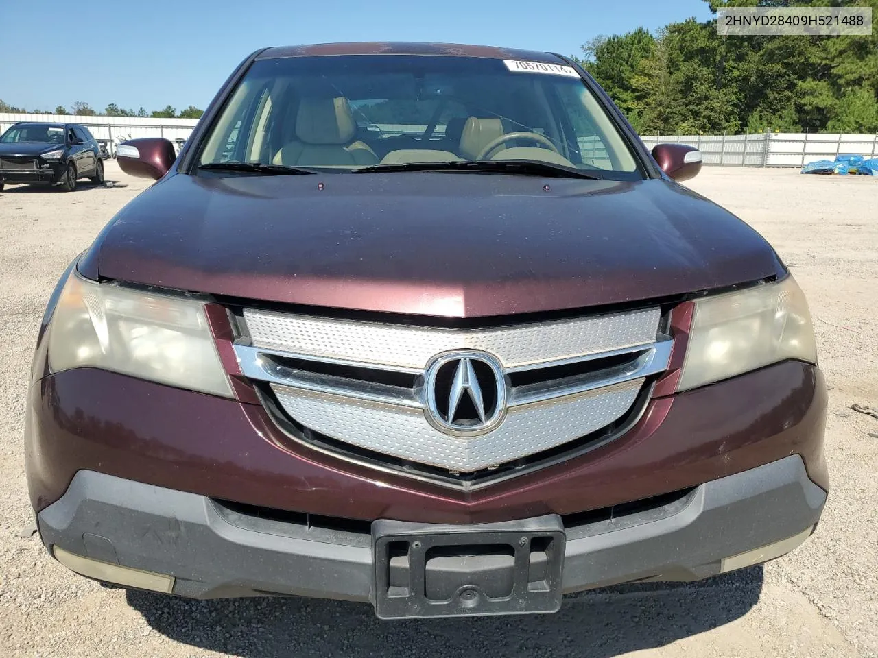 2009 Acura Mdx Technology VIN: 2HNYD28409H521488 Lot: 70570114