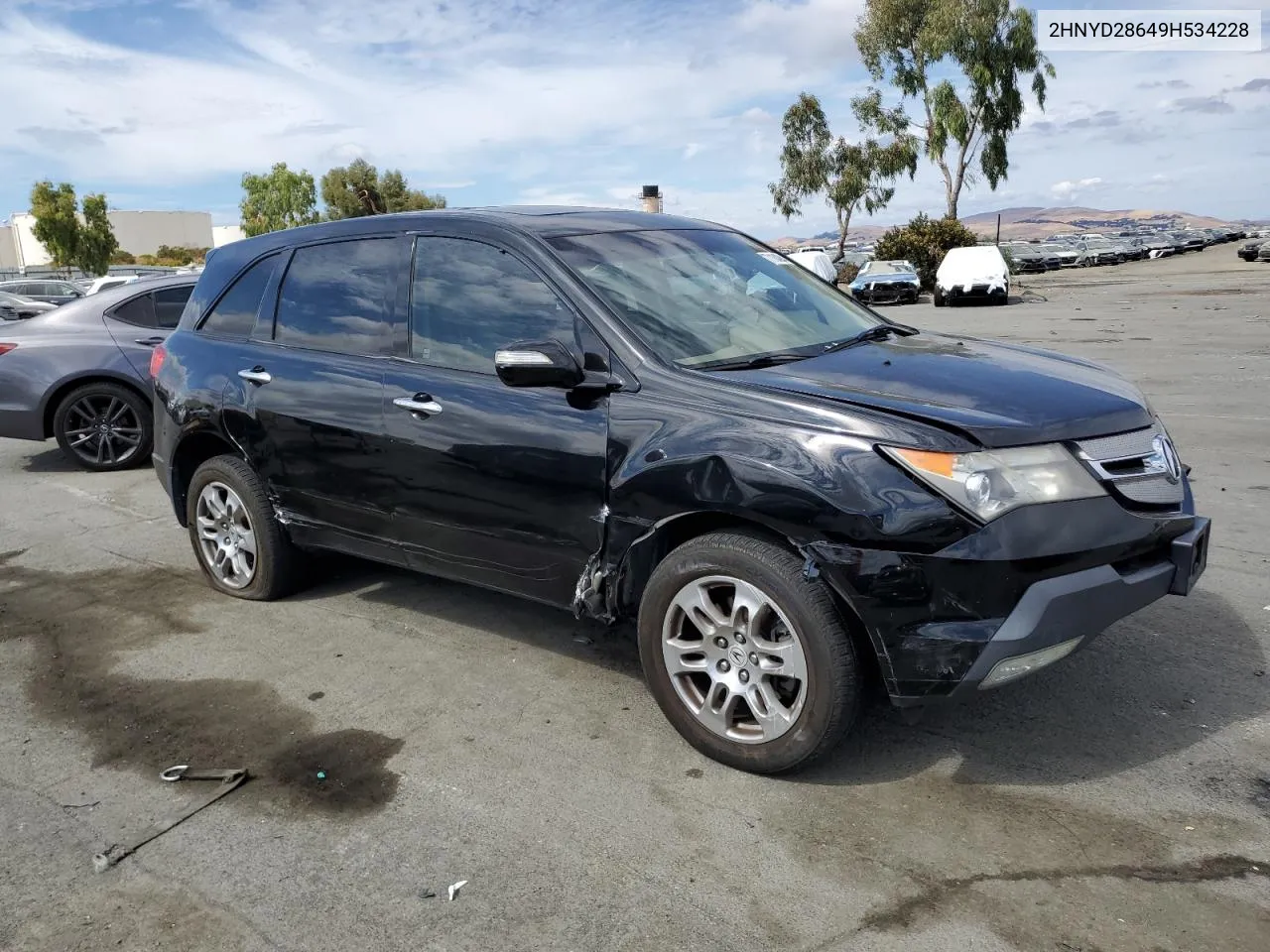 2009 Acura Mdx Technology VIN: 2HNYD28649H534228 Lot: 71184084