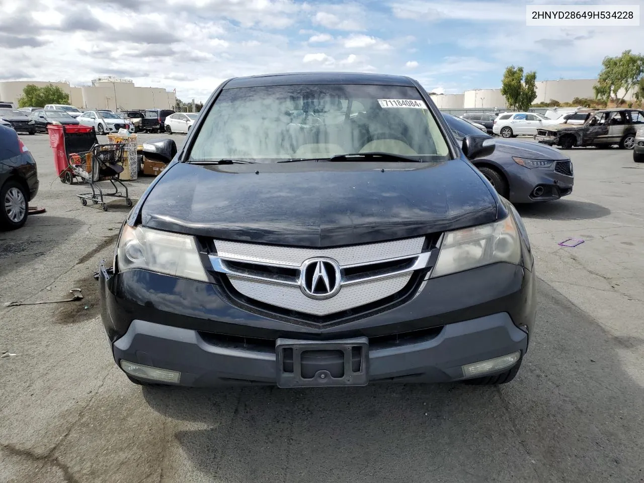 2009 Acura Mdx Technology VIN: 2HNYD28649H534228 Lot: 71184084