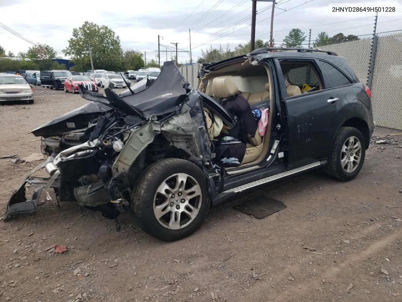 2009 Acura Mdx Technology VIN: 2HNYD28649H501228 Lot: 71597684