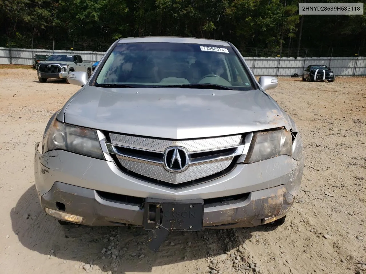 2009 Acura Mdx Technology VIN: 2HNYD28639H533118 Lot: 72068314