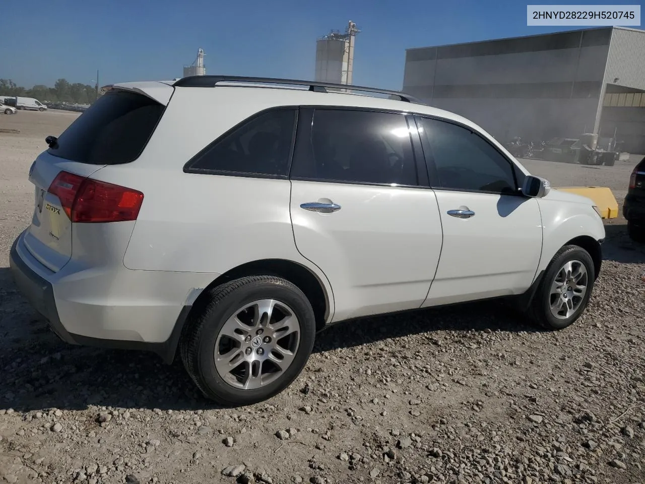 2009 Acura Mdx VIN: 2HNYD28229H520745 Lot: 72999694