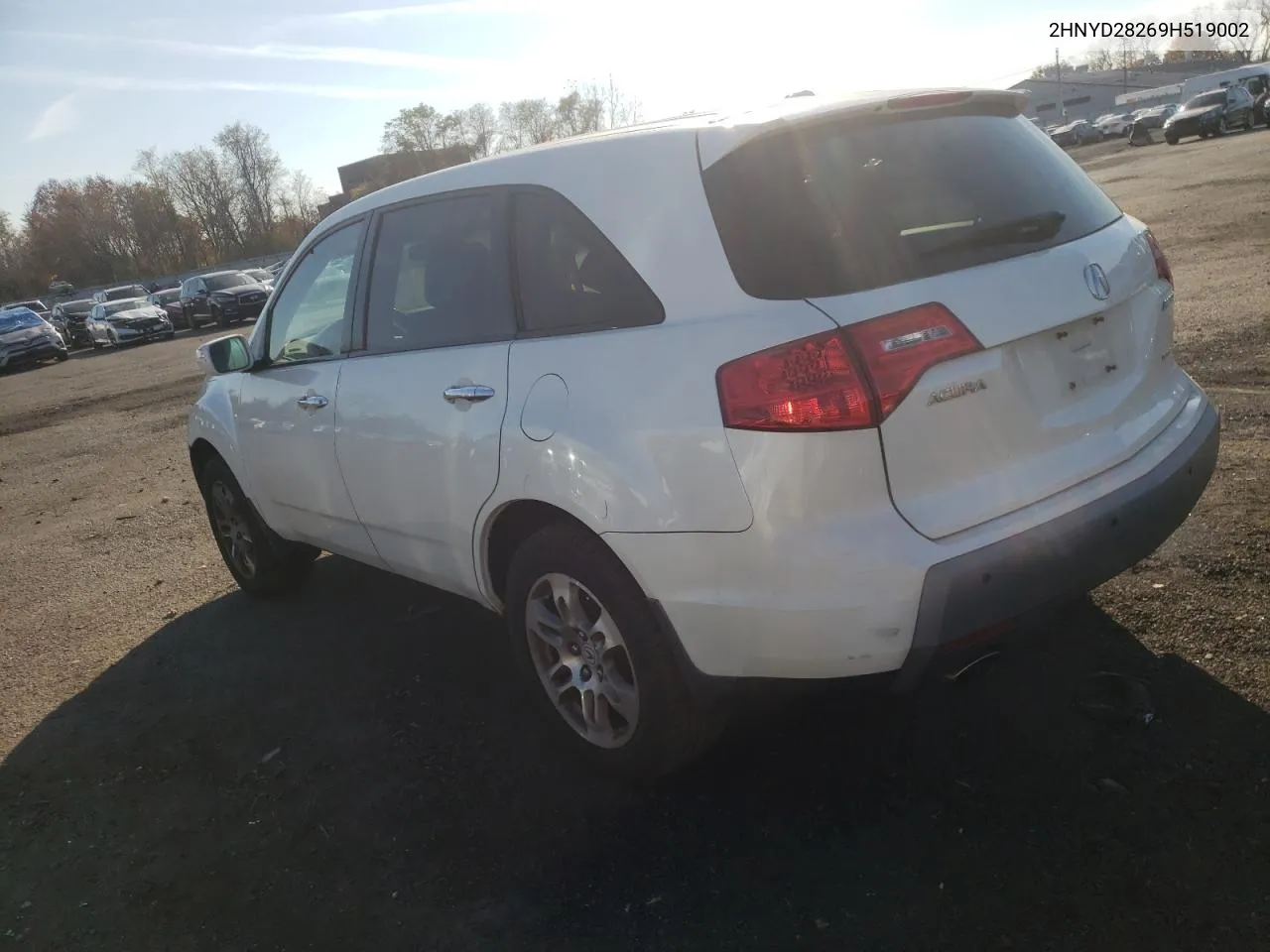 2009 Acura Mdx VIN: 2HNYD28269H519002 Lot: 73434434