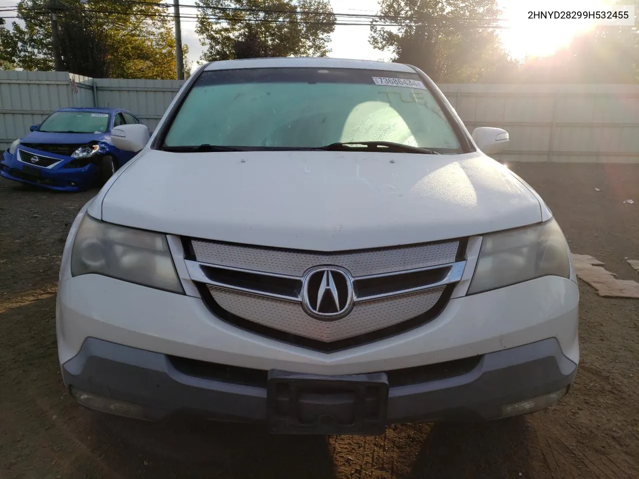 2009 Acura Mdx VIN: 2HNYD28299H532455 Lot: 73686434