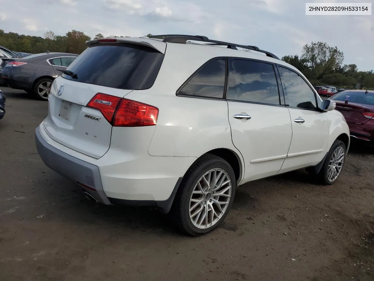 2009 Acura Mdx VIN: 2HNYD28209H533154 Lot: 73924294