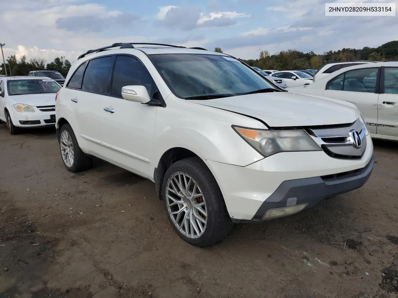 2009 Acura Mdx VIN: 2HNYD28209H533154 Lot: 73924294