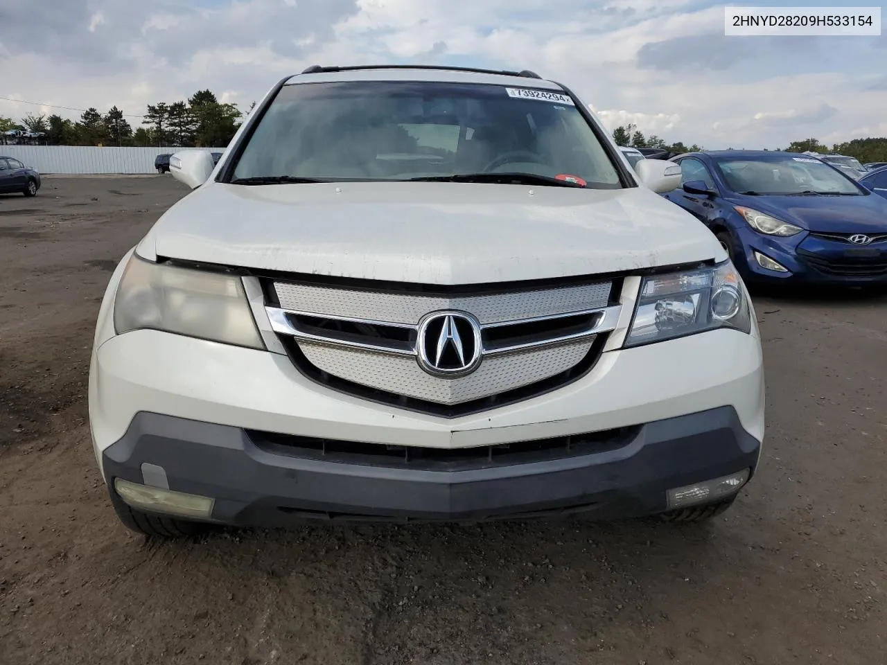 2009 Acura Mdx VIN: 2HNYD28209H533154 Lot: 73924294