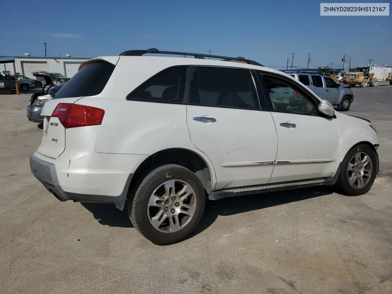 2009 Acura Mdx VIN: 2HNYD28239H512167 Lot: 75545584