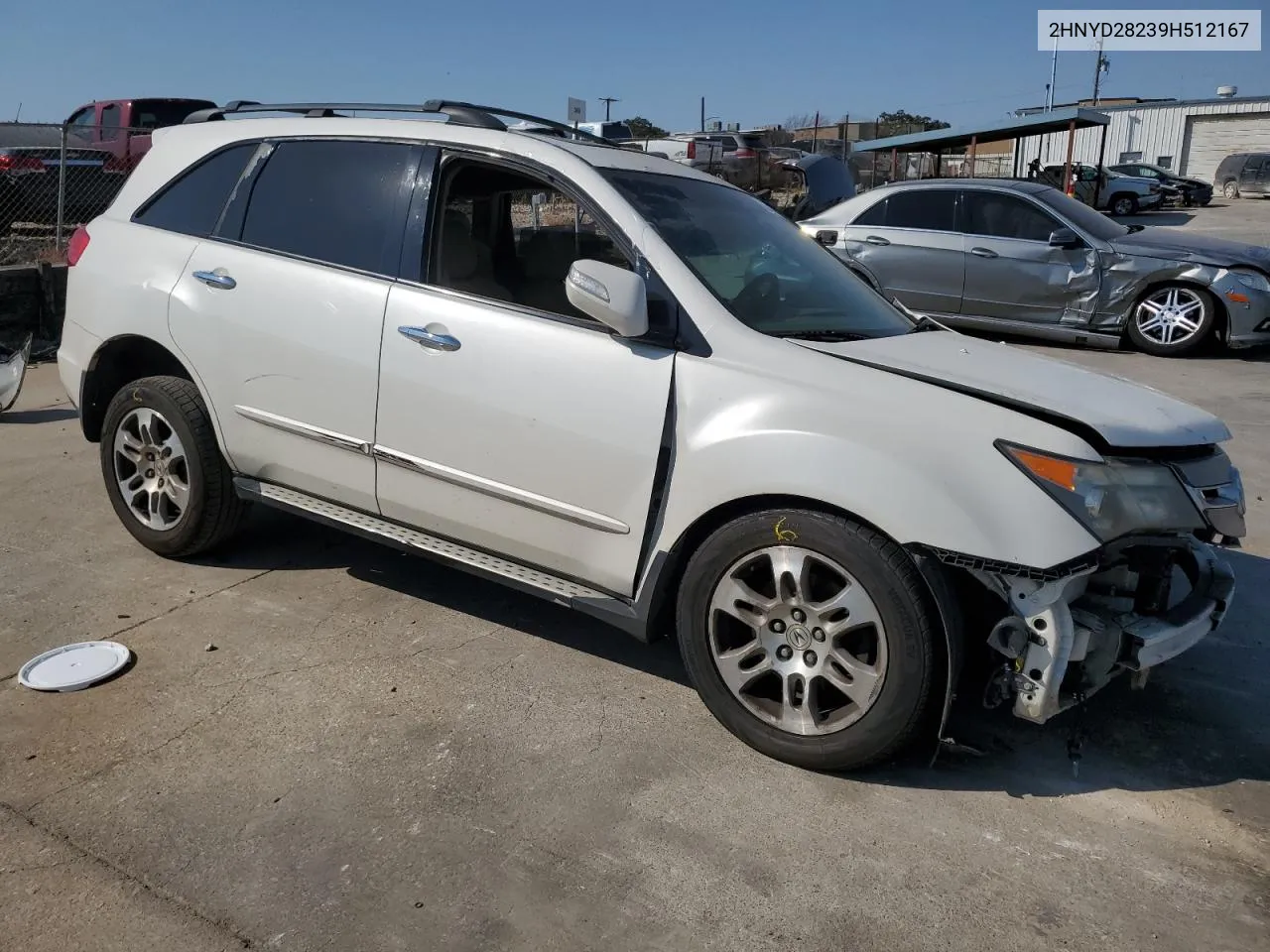 2009 Acura Mdx VIN: 2HNYD28239H512167 Lot: 75545584