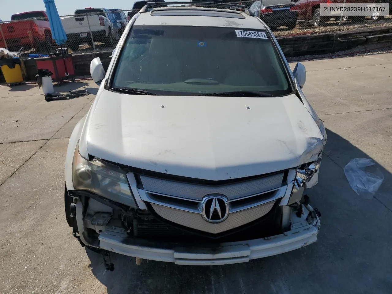 2009 Acura Mdx VIN: 2HNYD28239H512167 Lot: 75545584