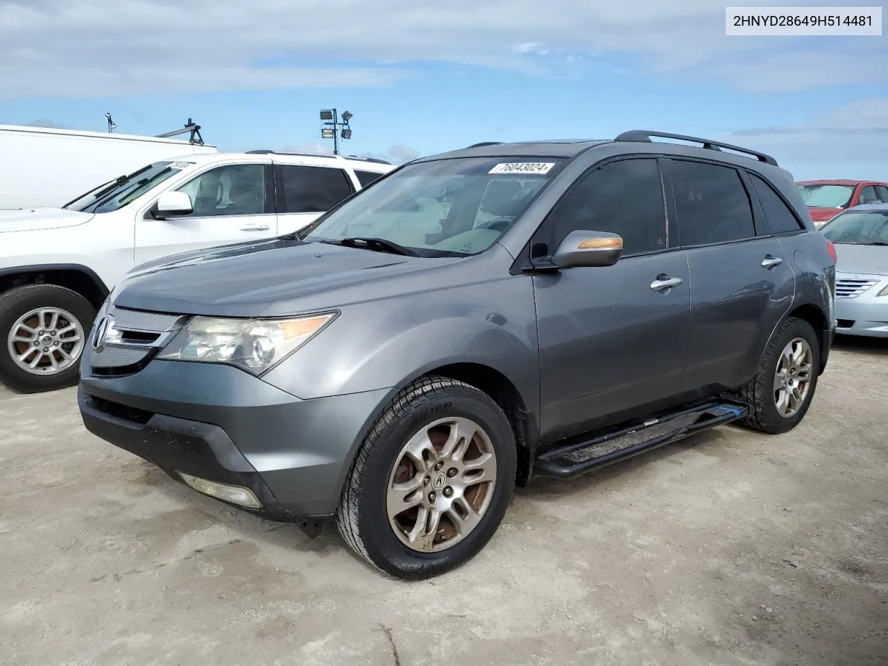 2009 Acura Mdx Technology VIN: 2HNYD28649H514481 Lot: 76043024