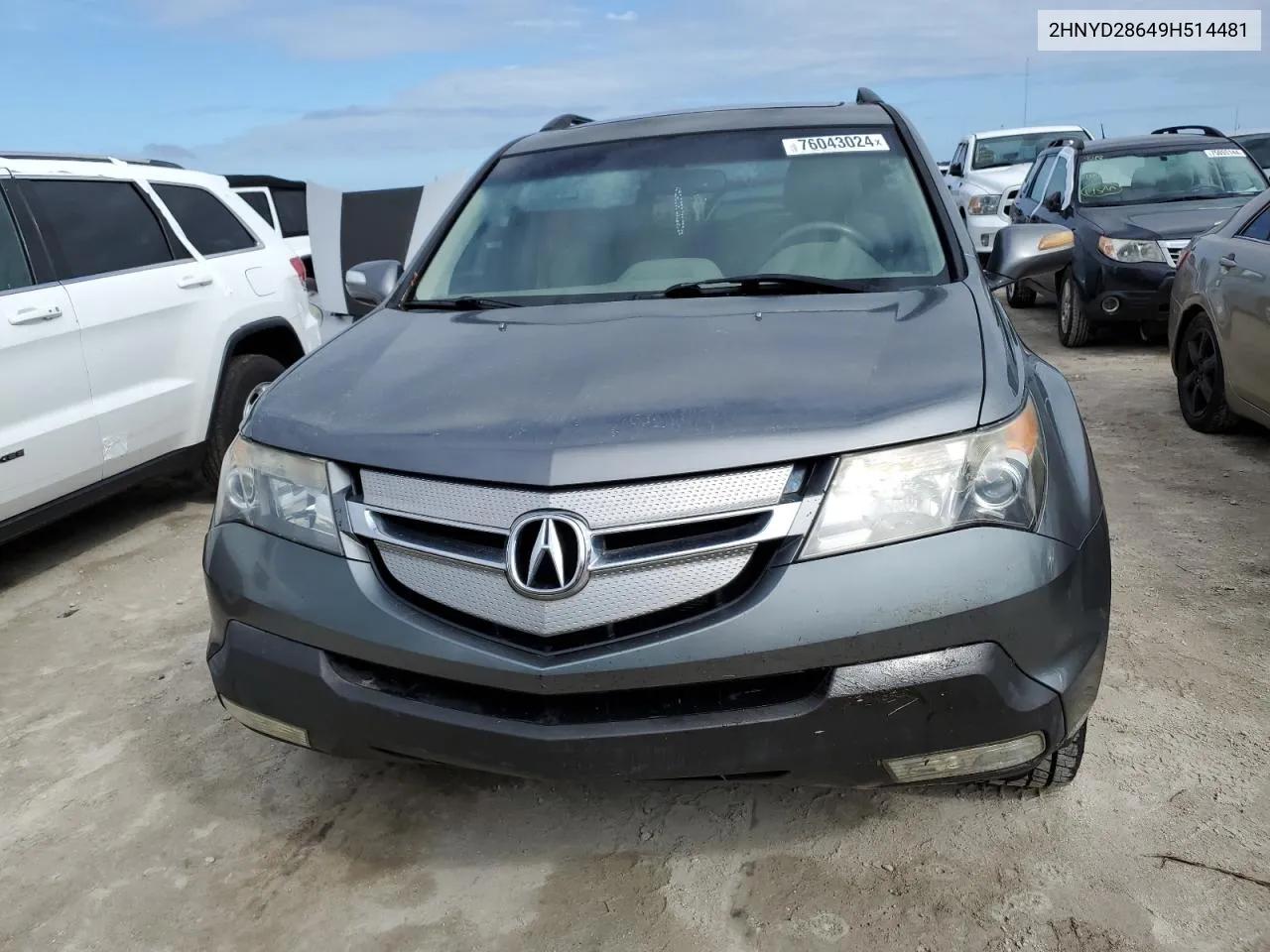 2009 Acura Mdx Technology VIN: 2HNYD28649H514481 Lot: 76043024