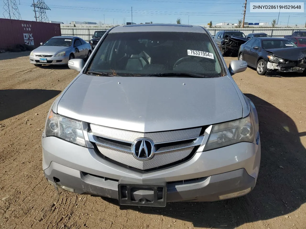 2009 Acura Mdx Technology VIN: 2HNYD28619H529648 Lot: 76331954