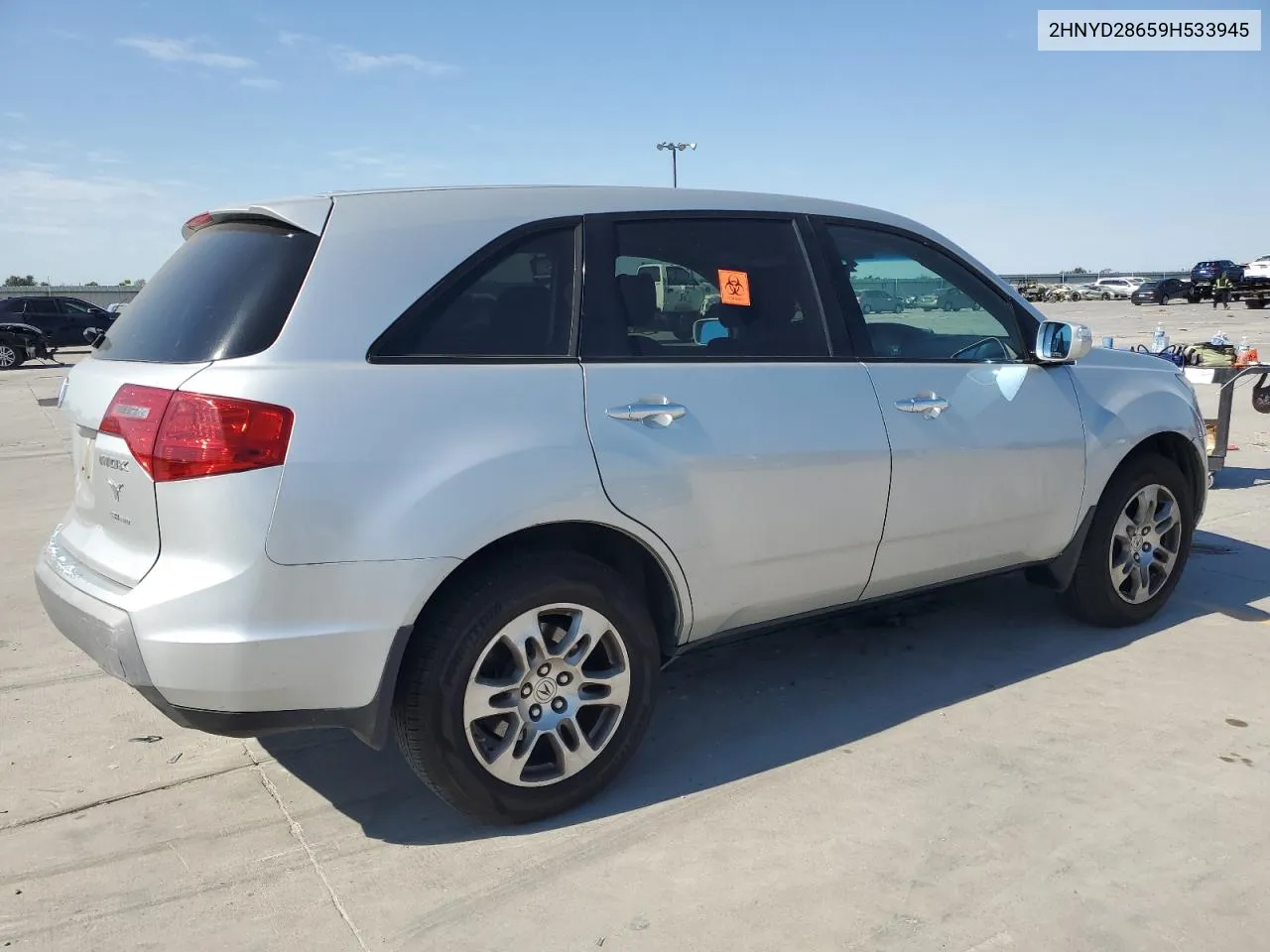 2009 Acura Mdx Technology VIN: 2HNYD28659H533945 Lot: 76547264