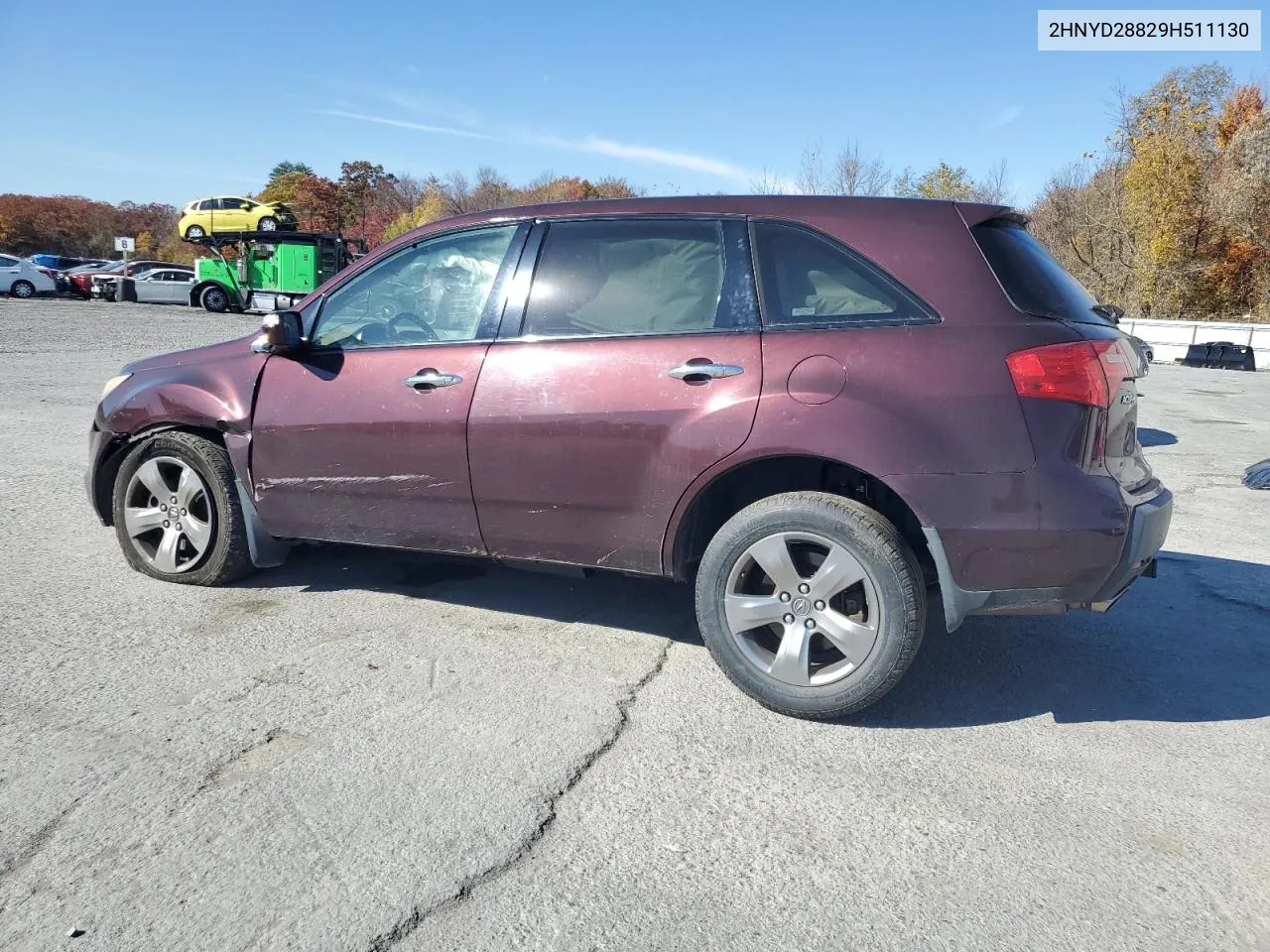 2009 Acura Mdx Sport VIN: 2HNYD28829H511130 Lot: 76922204