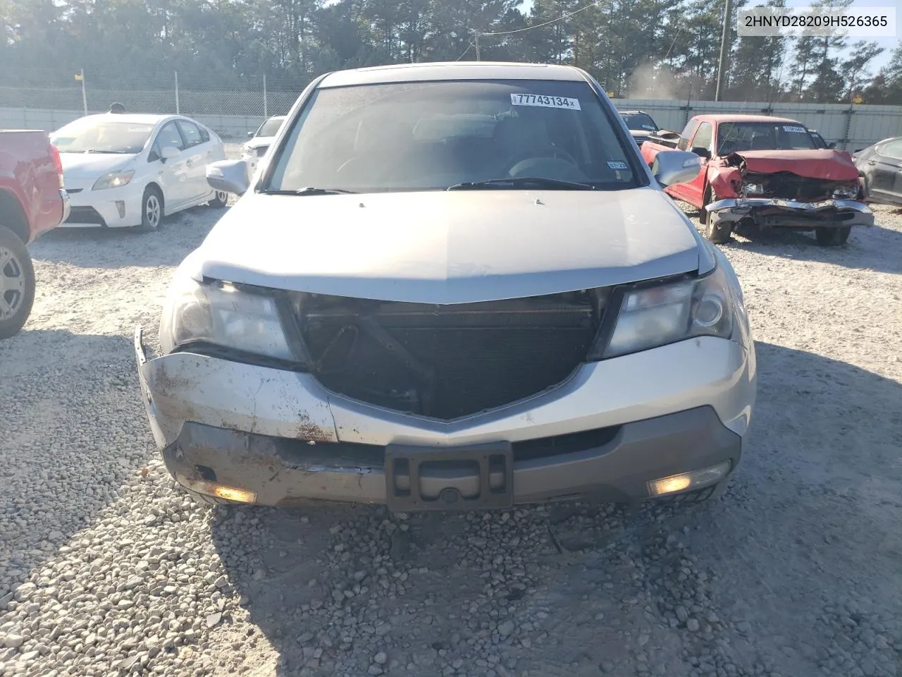 2009 Acura Mdx VIN: 2HNYD28209H526365 Lot: 77743134