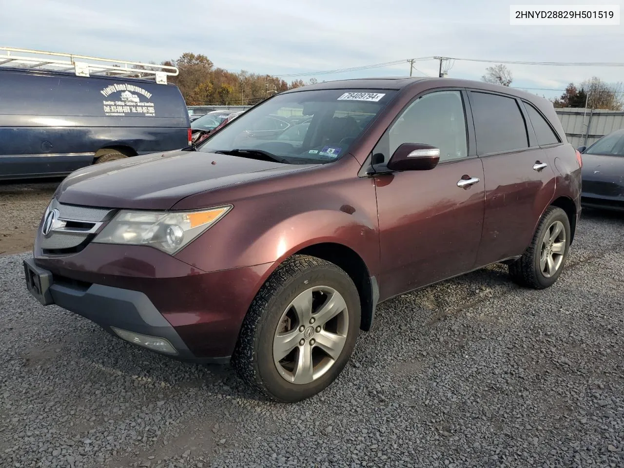 2009 Acura Mdx Sport VIN: 2HNYD28829H501519 Lot: 78409794