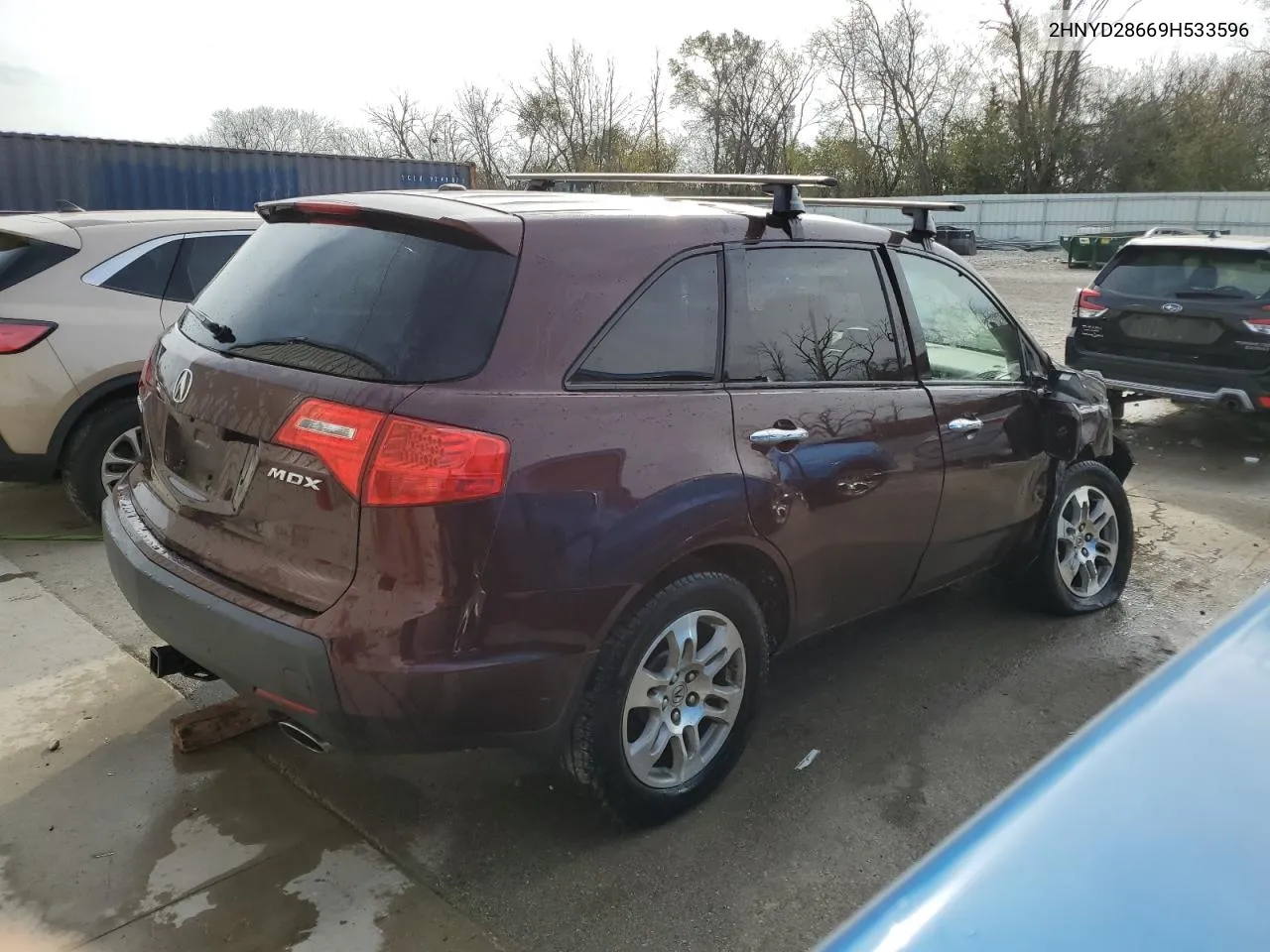 2009 Acura Mdx Technology VIN: 2HNYD28669H533596 Lot: 78519944